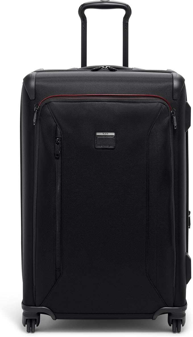 TUMI - Aerotour 4 Wheel Expandable Luggage - Men's and Women's Lightweight Business and Leisure Travel Suitcase - 26" Short Trip Expandable Packing Case, Black