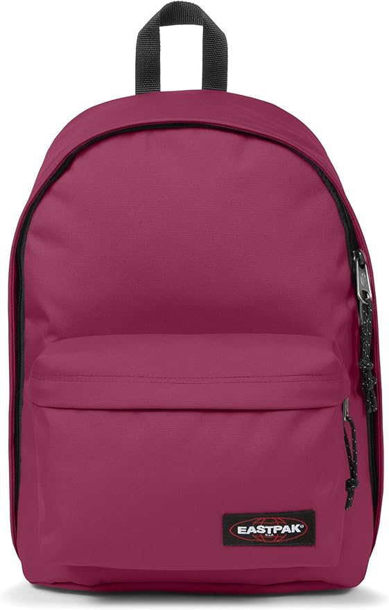 EASTPAK Out Of Office – 31L Backpack with Dual Compartments, 16” Laptop Sleeve, Security Pocket, Bottle Holder & Air Mesh Straps, Wine Burgundy