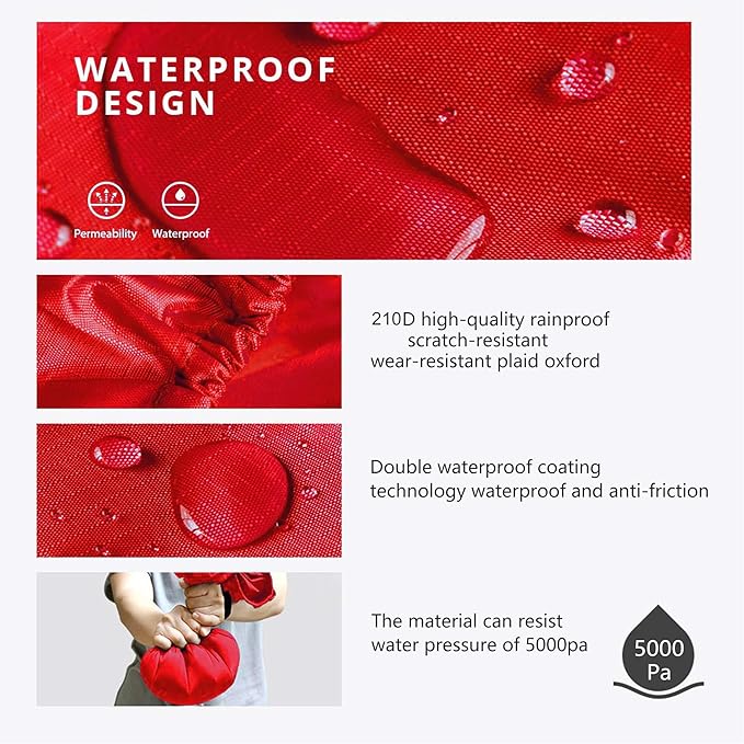 Waterproof Backpack Rain Cover,8000mm Waterproof Level,Upgraded with Reflective,Anti-Slip Cross Buckle Straps,Ultra-Strong Multilayer Structure for Hiking,Biking,Camping,Outdoor, Traveling