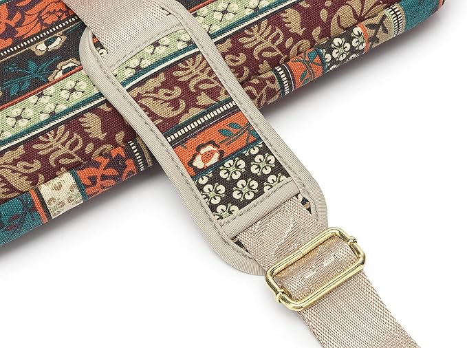 kayond Red Bohemia Patten Waterproof Laptop Shoulder Messenger Bag Case Sleeve for 12 Inch 13.3 Inch Laptop