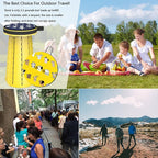 ALEVMOOM Upgraded Telescoping Collapsible Stool with Cushion, Folding Stool with Printing Portable Retractable Foldable Seat Max Load 550lbs for Adults Camping Fishing Outdoor