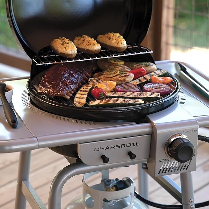 Charbroil Bistro Pro Gas Grill for Small Spaces and Patios, Black - 25302161