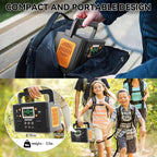HOWEASY Portable Power Station 260W,178Wh Solar Generator with 65W USB-C, 110V Pure Sine Wave AC Outlet, Backup Lithium Battery for Outdoor Camping Travel Home Emergency