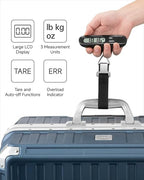 LUGGEX Luggage Weight Scale, Suitcase Scale, Luggage Scale Travel Digital, Travel Scale with Large LCD Display, Portable & Battery Included (Black, 1 Pack)