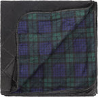 REDCAMP Extra Large Waterproof Stadium Blanket for Cold Weather, Soft Warm Fleece Camping Blanket Windproof for Outdoor Picnic Sports, 79”x 79” Green Grid