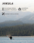 Adjustable Kayak Paddle with Carbon Shaft and PP Blade Available in 220-230/220-240/230-250cm Floating Lightweight Kayak Oars with Original Pattern