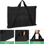 Griddle Cover Compatible with Weber Spirit 300 Series Griddle and Weber Genesis 300 Series Griddle, Full-Size Storage Bag with Durable Handles and Thickened Bottom, Black