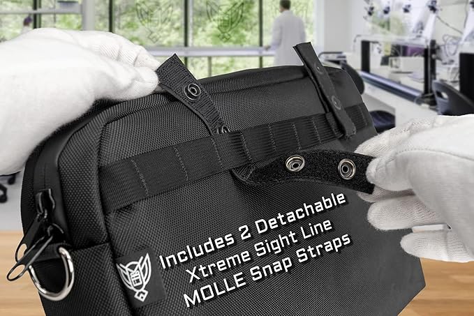 Xtreme Sight Line ~ XTECH Faraday Bag ~ for Tablets, 13" Laptops, and Other Medium Size Electronics ~ Data Security for Executive Travel ~ Shoulder Strap Included ~ Stone Interior