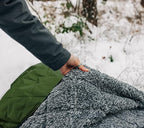 Sherpa Waterproof Outdoor Blanket. Large Sherpa Camping & Stadium Blanket for Cold Weather. Perfect for Picnic, Sports, Concerts, Outdoors, Boat. Windproof, Extra Warm, Machine Washable.