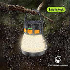 LED Camping Lantern, 1500 Lumens Camping Lantern Rechargeable with Solar Panel Charging, Waterproof, 8 Light Modes, 7500mAh Power Bank, Camping Flashlight for Hurricane Emergency, Hiking, Outdoor