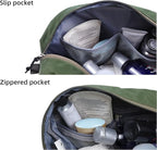 Travel Toiletry Bag 8L, Large Packing Cube with Waterproof TPU Wet/Dry Compartment