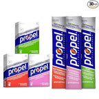Propel Electrolyte Enhanced Water Drink Mix Powder Packets, Kiwi Strawberry Variety Pack, Zero Calorie & Zero Sugar Hydration with Electrolytes and Vitamins C & E (30 Packets)