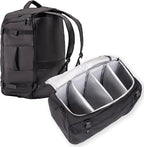 Athletico SneakerBox - Premium Sneaker Travel Duffel Bag/Backpack - For Shoes, Clothes, and Gym (Black)
