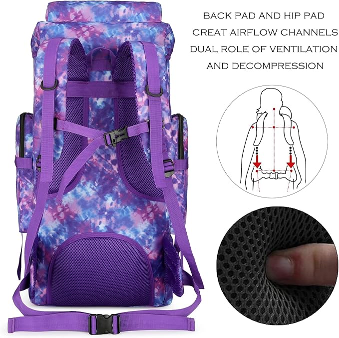 Hiking Backpack for Men 70L/100L Camping Backpack Military Rucksack Molle 3 Days Assault Pack for Climbing
