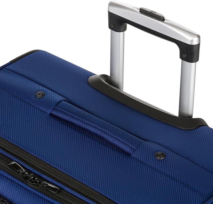 SwissGear Sion Softside Expandable Luggage, Blue, Checked-Large 29-Inch