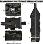 2-in-1 Micro Med Kit Med Pouch Tactical Mini First Aid Pouch Empty Small IFAK Pouch Compact Med Pouch EDC Bag with Tourniquet Holder |MOLLE Belt IFAK Micro Trauma Kit Pouch