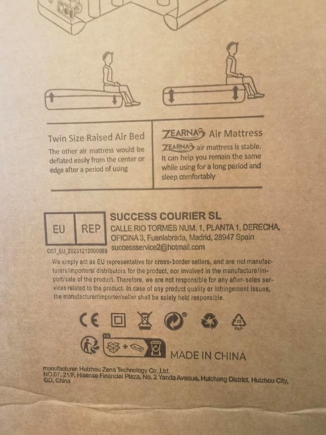 Air Mattress with Built in Pump - Upgraded Twin Blow Up Mattress, 2 Mins Quick Self Inflatable, 13"/550lbs Max, Strong Support, No Lost Air, for Camping,Home,Guests,Portable Travel