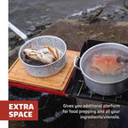 Camp Chef Folding Side Shelf Set for 2 Burners