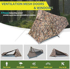 GEERTOP Ultralight Bivy Tent for 1 Person 3 Season Waterproof Single Person Backpacking Tent for Camping Hiking Backpack Travel Outdoor Survival Gear