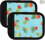 Strawberry Cyan Luggage Handle Wrap for Suitcase Luggage Tags Handle Covers Identifiers Soft Decorations Travel Accessories 2 Pack