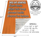 Swiss Safe 4 Pack Mylar Emergency Blankets for Survival - Compact & Insulated for Cold Weather - Designed for NASA, Outdoor, Running, Camping, Survival, First Aid Car Kit - Orange, 4 Pack