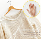 100 Pack Clear Garment Bags for Clothes, Gretchin,(Set of 100, 60x90cm), Plastic Garment Bags Dry Cleaner Bags Plastic Clear Dry Cleaning Bags for Hanging Clothes Storage