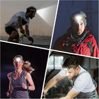 EverBrite Rechargeable Headlamp - 350 Lumens Head Lamp for Adults, 7 Modes with White/Red/Green Light, 30°Adjustable LED Headlight for Camping, Running, Hunting, and Hiking