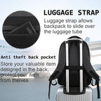 17 Inch Laptop Backpack, Business Anti Theft Slim Durable Laptops Backpack with USB Charging Port, Water Resistant College Computer Bag Gifts for Men & Women Fits 15.6 Inch Notebook-Black