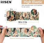 RISEN Cohesive Bandage 2” x 5 Yards, 6 Rolls, Self Adherent Wrap Medical Tape, Adhesive Flexible Breathable First Aid Gauze Ideal for Stretch Athletic