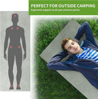 Memory Foam Camping Mattress Pad, Portable Sleeping Pad Roll Up Travel Mattress Waterproof Foldable Floor Cot Mattress Guest Bed for Sleepover