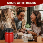 34Oz Thermal Coffee Carafe for Hot/Cold, Stainless Steel Thermos Carafes for Hot Liquids, Dustproof Insulated Hot Water Carafe for Party/Home,Red