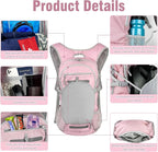 Zavothy 18L Multipurpose Hiking Backpack with 3L Water Bladder – Durable Hydration Backpack with Insulated Bladder Compartment, Hidden Helmet Holder & Rain Cover – for Hiking, Commuting, and Camping