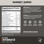 MTN OPS Hydrate Electrolytes Powder Drink Mix, 20 Single Serving On-The-Go Electrolyte Packs with Over 1000mg of Electrolytes per Serving, Hush Summit Surge