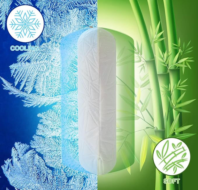 Small Gel Memory Foam Camping Pillow Travel - Contoured Support -Compressible Pillow Ideal for Backpacking, Camping, Travel, Car, Airplane,Office Nap