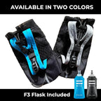 Soft Flask - Shrink As You Drink Soft Water Bottle for Hydration Pack - Folding Water Bottle Ideal for Running, Hiking, Cycling, Climbing & Rigorous Activity