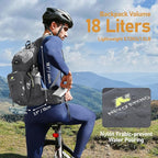 N NEVO RHINO Hydration Backpack, 18L Multipurpose Hiking Backpack with 3L Water Bladder, Water Backpack Insulated Hydration Pack Ideal for Hiking and Cycling