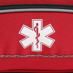 Empty Red First Responder Bag On Call Trauma Bag EMT First Aid Carrier for Paramedics and Emergency Medical Supplies Kit (Red)