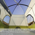 Vidalido Tents，6-8 Person Camping Tent with Extended Vestibule，2 Room Weather Resistant Family Tents，Easy Install Waterproof Outdoor Tent for Backpacking and Camping Hiking