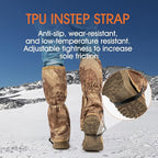 Waterproof Adjustable Leg Gaiters for Men and Women Snow Boot Gaiters for Hiking in Hunting Sand and Mud Mountain Climbing or Snowshoeing