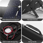 240W Portable Solar Panel for Power Station, Ultra Light Foldable Solar Panel Kit, 25% High Efficiency, IP65 Waterproof, Solar Charger for Outdoor Camping RV Boat Home Backup Power, Off-Grid