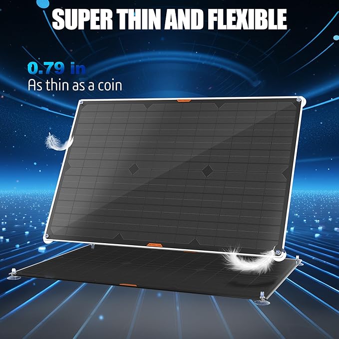 OYMSAE 30 Watt 12 Volt Solar Panel Solar Trickle Charger 30W 12V Portable Solar Battery Charger & maintainer with Cigarette Lighter Plug & Alligator Clip