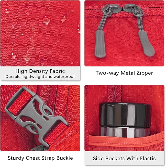 Hydration Backpack,Lightweight Hiking Backpack with 2L Water Bladder,Water Backpack for Biking, Running, Festival