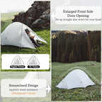 Naturehike 1-2 People Cloud up UL Tent, Rainproof PU1500mm & Windproof Upgrade Ultralight Tents,2.3lbs/2.68lbs, for Cycle Camping,Backpacking,Hiking,Self-Standing, Construction