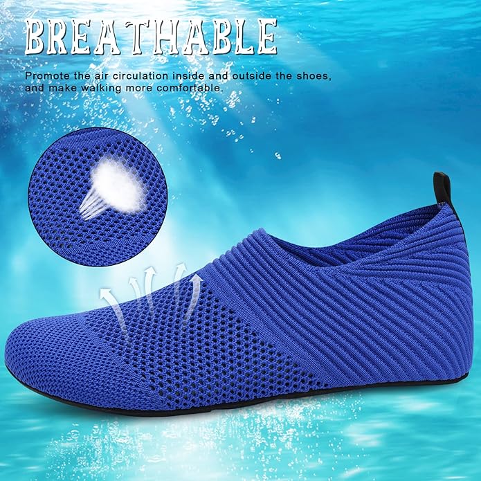 ANLUKE Womens Mens Water Shoes Barefoot Quick-Dry Aqua Socks for Beach Swim Surf Water Sport