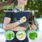 48 Pack Mosquito Repellent Bracelets, Individually Wrapped, DEET Free, Natural and Waterproof Bands