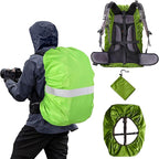 Waterproof Backpack Rain Cover,8000mm Waterproof Level,Upgraded with Reflective,Anti-Slip Cross Buckle Straps,Ultra-Strong Multilayer Structure for Hiking,Biking,Camping,Outdoor, Traveling