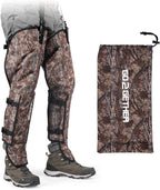 Snake Gaiter, Durable Snake Guard Gaiters for Hunting, Waterproof Snake Legging Chap for Men and Women,Snake Bite Protection Gaiter for Whole Leg with Adjustable Size