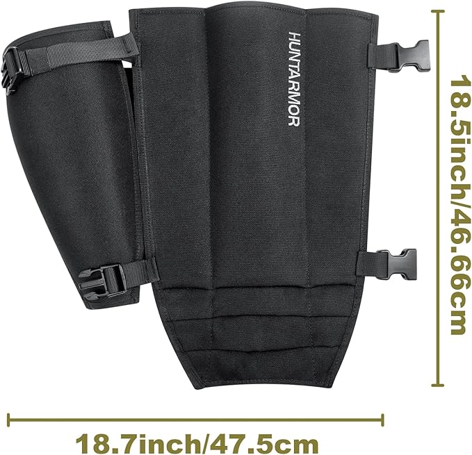 QOGIR Snake Gaiters, Durable Snake Guards with Hard Protective EVA Outer Shell, Snake Chaps Bite Protection for Lower Legs, Adjustable Snake Proof Gaiters for Hunting Hiking and Farm Working