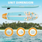 Inflatable Stand-Up Paddle Boards – Available 32"/33"/34" Widths Inflatable Paddle Board with SUP Accessories, Camera Mount, Basic All-Around SUP Board for All Skill Levels, Up to 450lbs