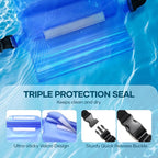 Waterproof Bag Fanny Packs for Women, Cruise Vacation Essentials Waterproof Pouch for Phone Passport Purse, Floating Dry Bags for Beach Water Park Boating Fishing Diving Surfing Kayaking Accessories